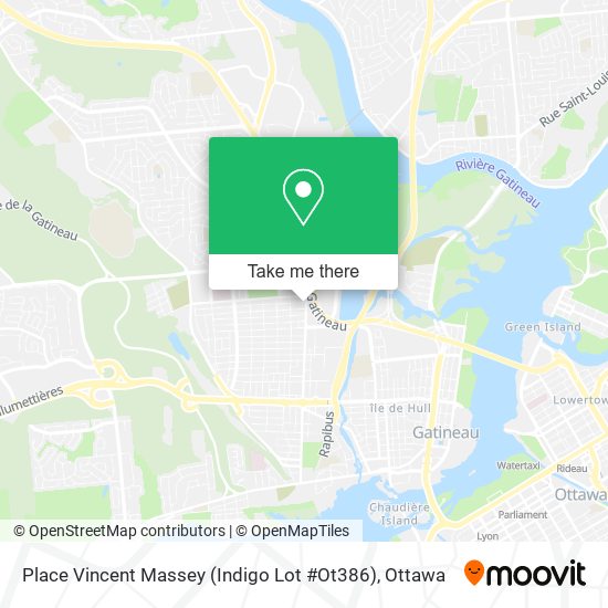 Place Vincent Massey (Indigo Lot #Ot386) map