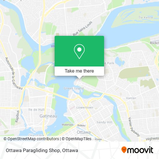 Ottawa Paragliding Shop map