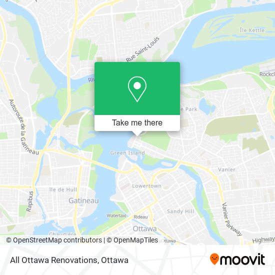 All Ottawa Renovations map