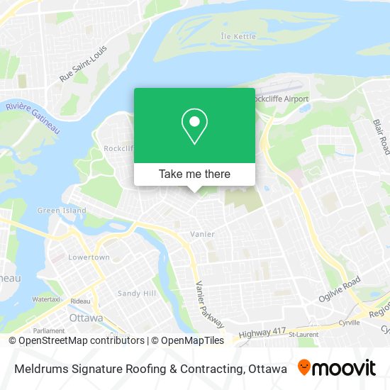 Meldrums Signature Roofing & Contracting map