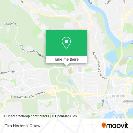 Tim Hortons map