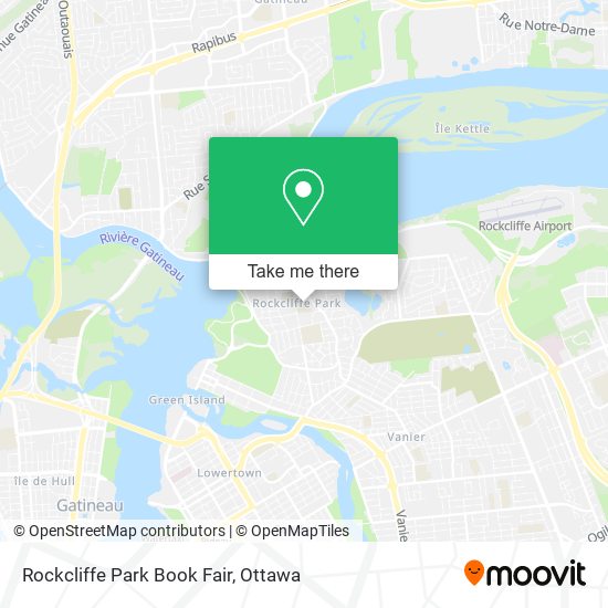 Rockcliffe Park Book Fair map