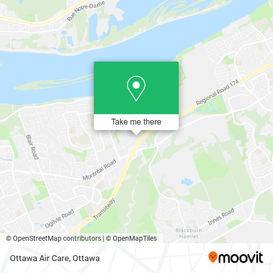 Ottawa Air Care map