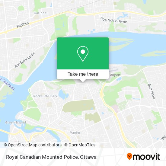 Royal Canadian Mounted Police map