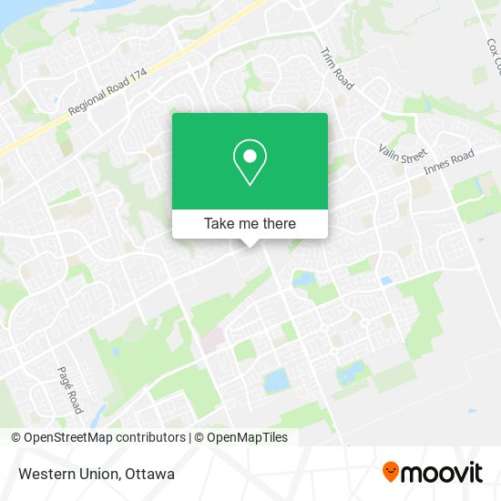 Western Union map