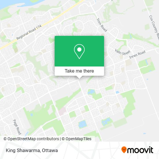 King Shawarma map