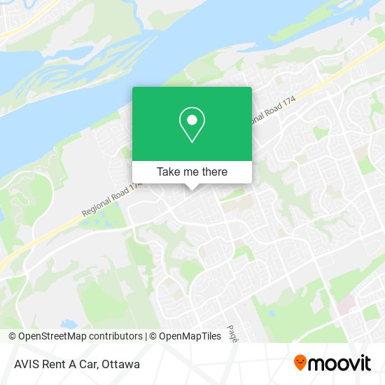 AVIS Rent A Car map