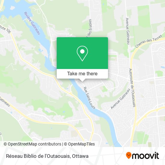 Réseau Biblio de l'Outaouais plan