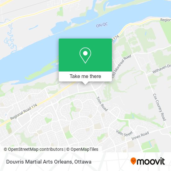 Douvris Martial Arts Orleans map