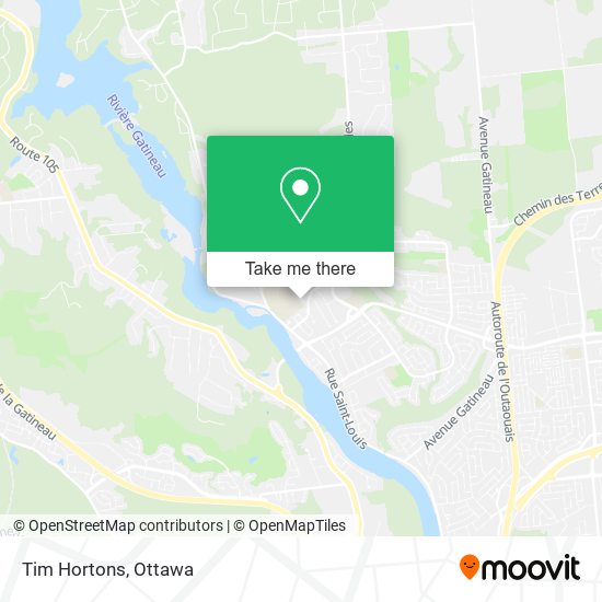 Tim Hortons map