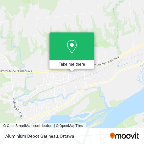 Aluminium Depot Gatineau map