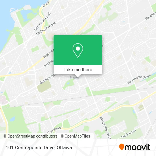 101 Centrepointe Drive map