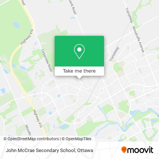John McCrae Secondary School map