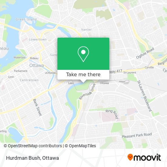 Hurdman Bush map