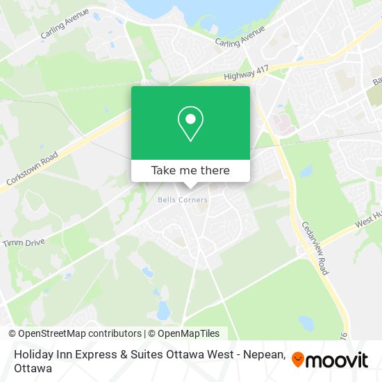 Holiday Inn Express & Suites Ottawa West - Nepean map