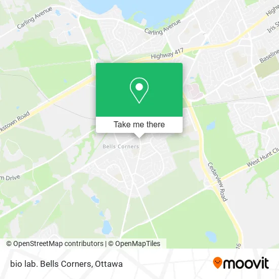 bio lab. Bells Corners map