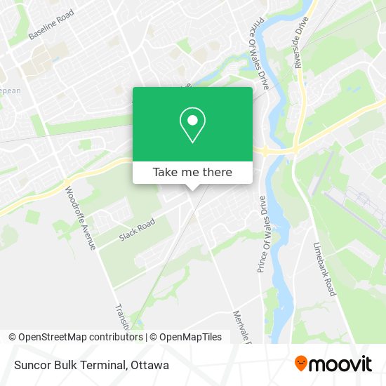 Suncor Bulk Terminal map