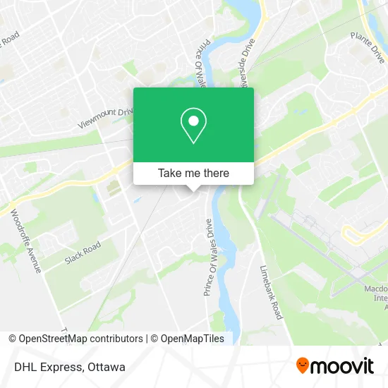 DHL Express map