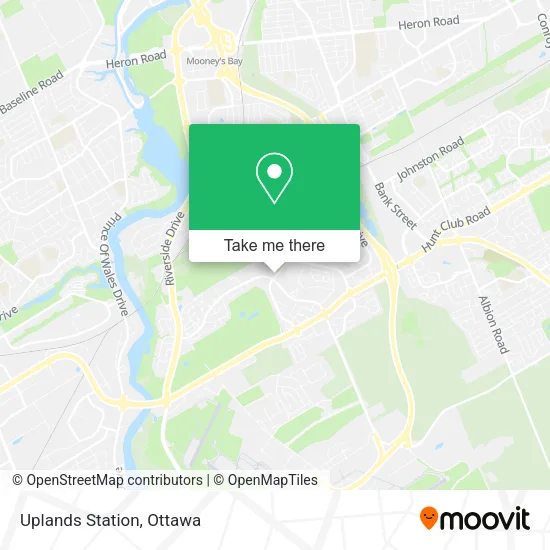 Uplands Station map