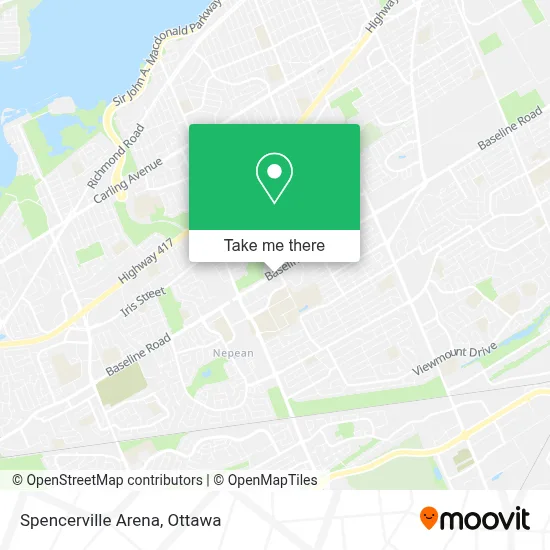 Spencerville Arena map