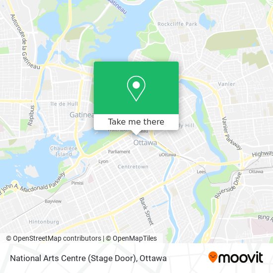 National Arts Centre (Stage Door) map