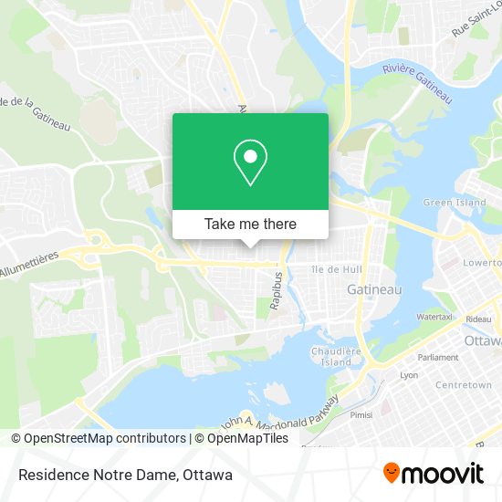 Residence Notre Dame map