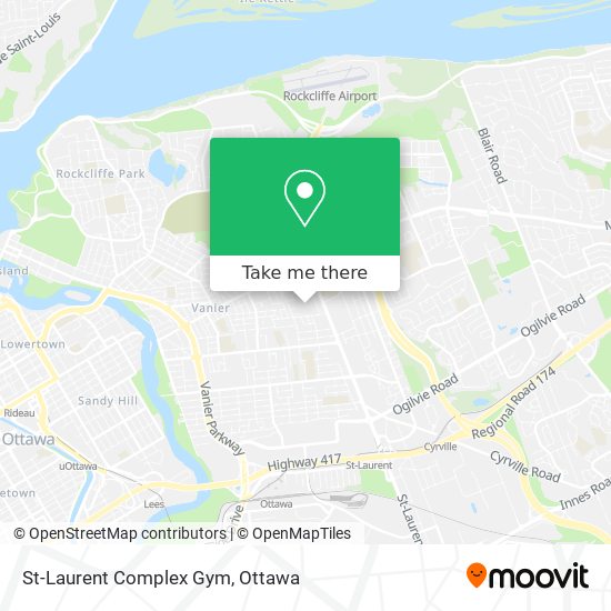 St-Laurent Complex Gym map