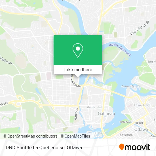 DND Shuttle La Quebecoise map