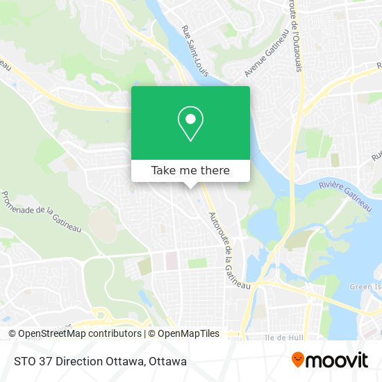 STO 37 Direction Ottawa map