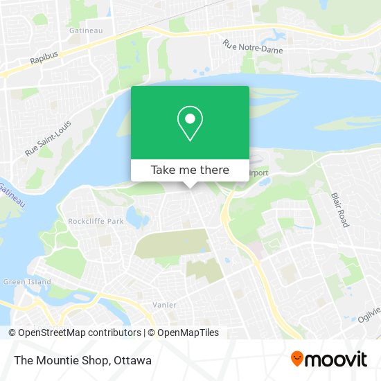 The Mountie Shop map