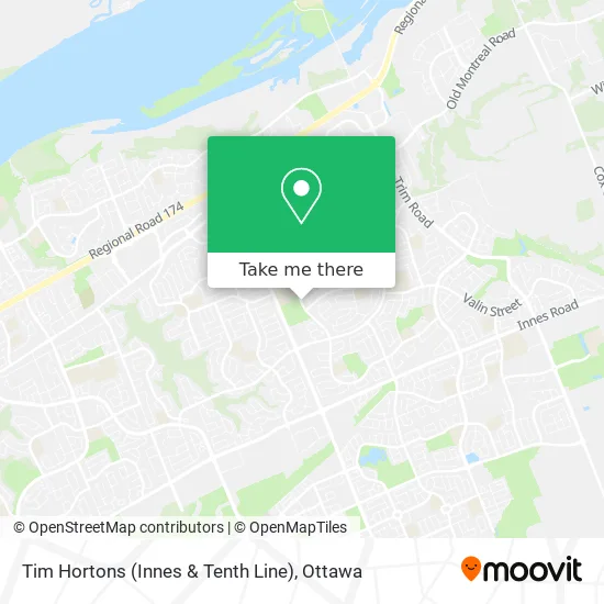 Tim Hortons (Innes & Tenth Line) map