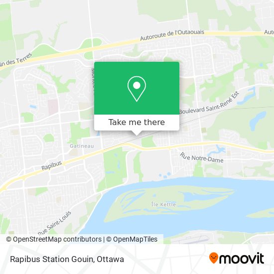 Rapibus Station Gouin map