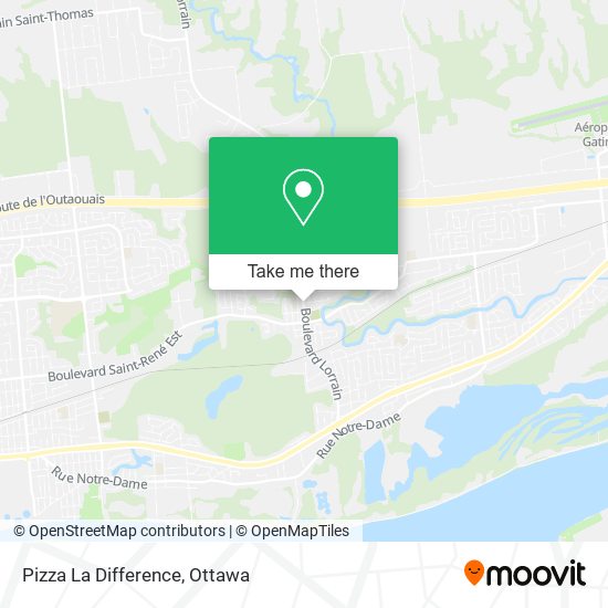 Pizza La Difference map