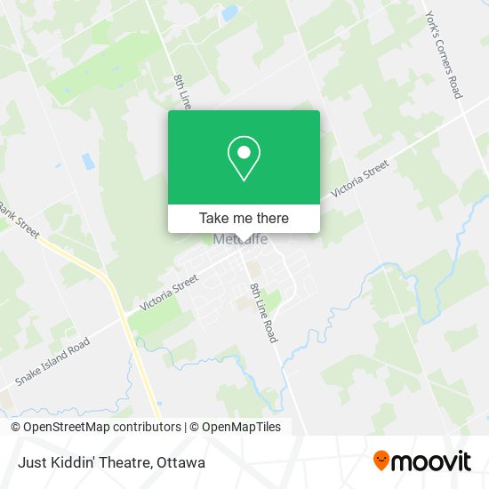 Just Kiddin' Theatre map