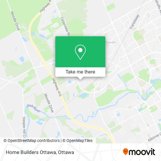 Home Builders Ottawa map