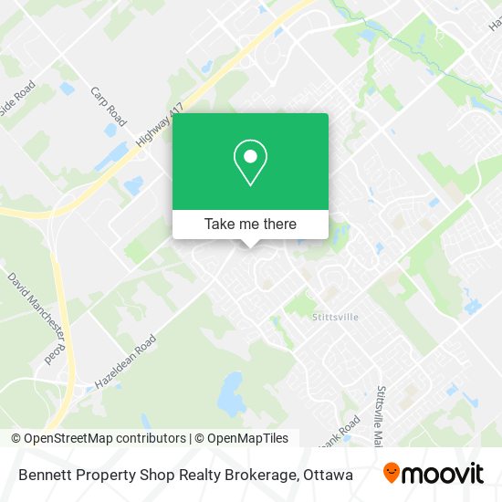 Bennett Property Shop Realty Brokerage map