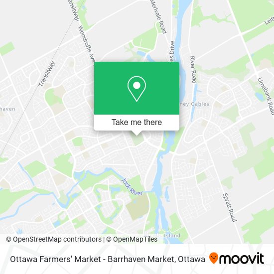 Ottawa Farmers' Market - Barrhaven Market map