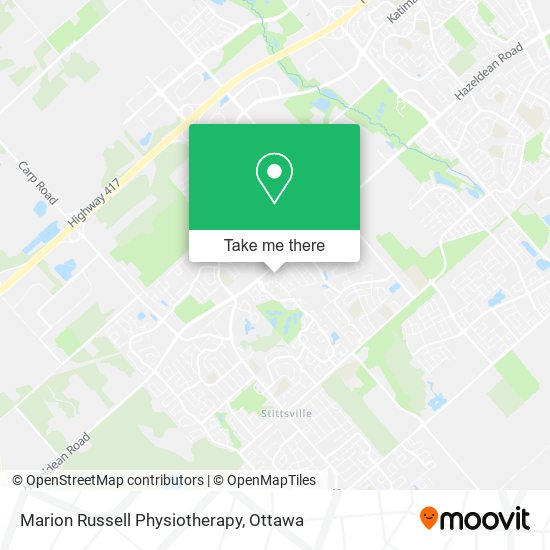 Marion Russell Physiotherapy map