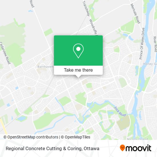 Regional Concrete Cutting & Coring map