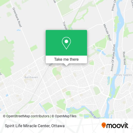 Spirit Life Miracle Center map