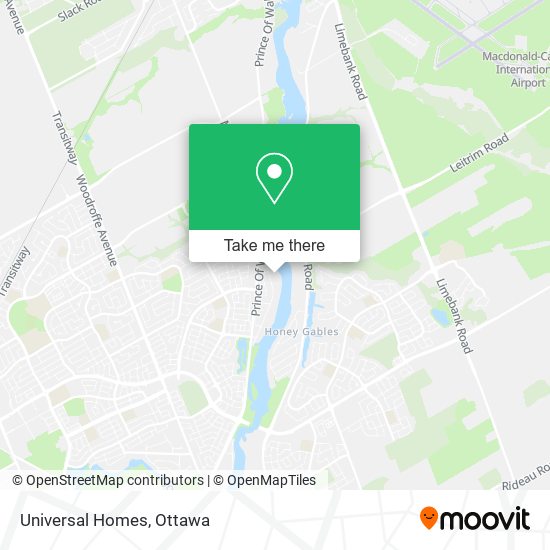 Universal Homes map