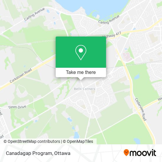 Canadagap Program map