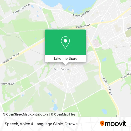 Speech, Voice & Language Clinic map