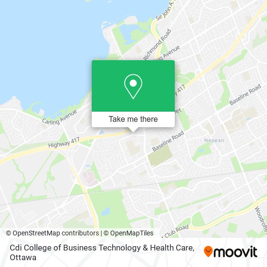 Cdi College of Business Technology & Health Care map