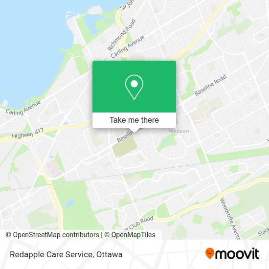 Redapple Care Service map