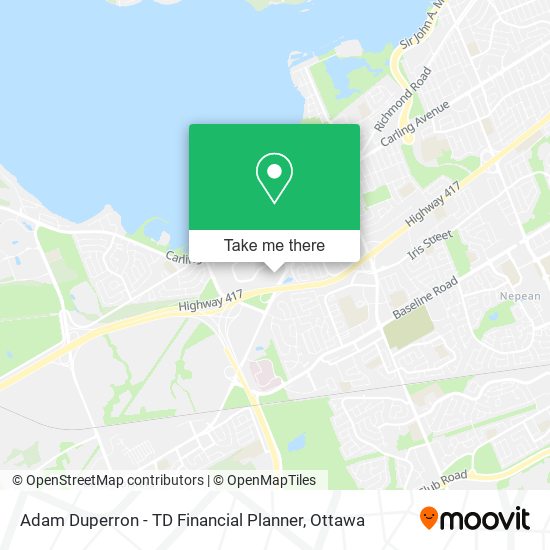Adam Duperron - TD Financial Planner map