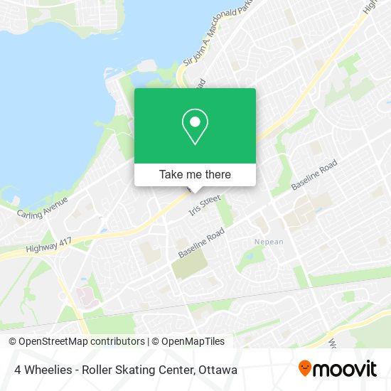 4 Wheelies - Roller Skating Center map