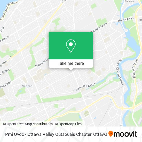 Pmi Ovoc - Ottawa Valley Outaouais Chapter map