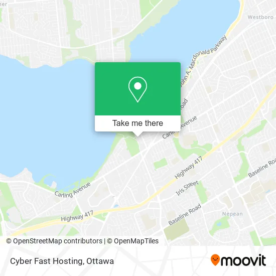 Cyber Fast Hosting map