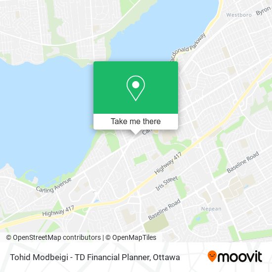 Tohid Modbeigi - TD Financial Planner map